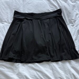 SHEIN Black Skater Skirt w/shorts built in